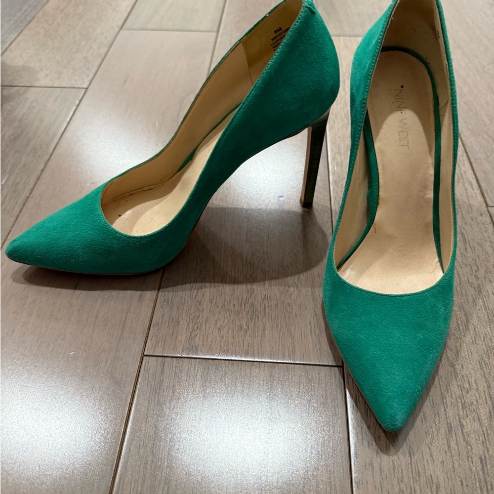 Green stilettos